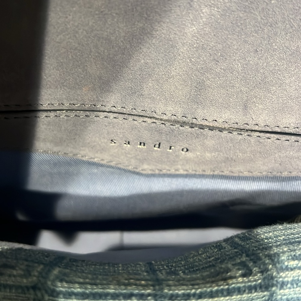 Sandro Blue Denim Shoulder/Crossbody Bag - Picture 7 of 11